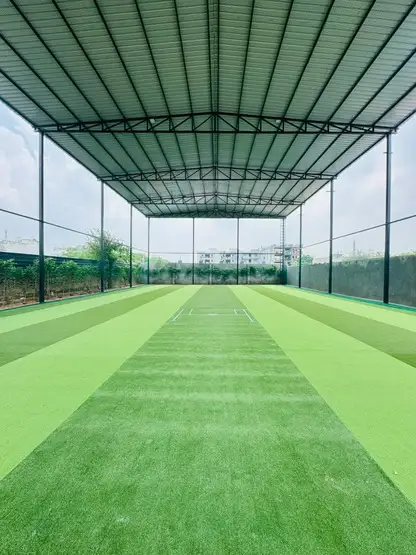Players in action at Shambhu Playing Arena turf