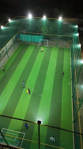 Players in action at Shambhu Playing Arena turf