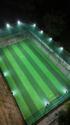 Players in action at Shambhu Playing Arena turf