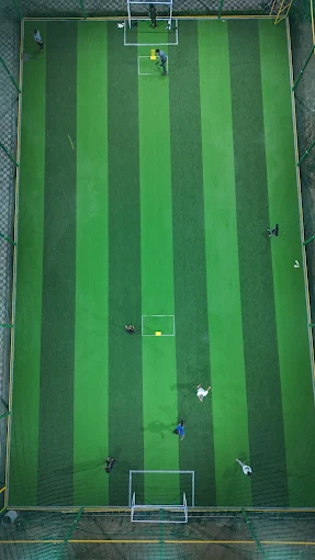 Players in action at Shambhu Playing Arena turf