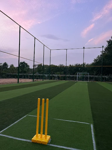 Players in action at Shambhu Playing Arena turf